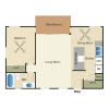 Floor plan: 1x1