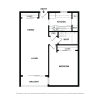 Floor plan: 1 Bedroom