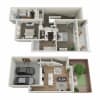 Floor plan: 2 Bed/2.5 Bath