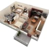 Floor plan: 2 BR Designer Overlook
