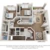 Floor plan: B1R - 2x2
