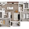 Floor plan: B3a The Evergreen-A