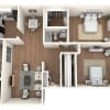 Floor plan: 2x1
