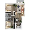 Floor plan: B3R