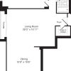 Floor plan: 1 Bedroom CC