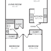 Floor plan: Two Bedroom