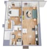 Floor plan: 1 Bed 1 Bath D