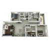 Floor plan: 3 Bedroom