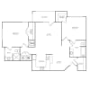 Floor plan: Brighton (1009 SF)