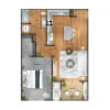 Floor plan: 1 Bedroom, 1 Bathroom