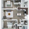 Floor plan: Lombard: 2 Bedroom Apartment