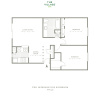 Floor plan: Two Bedroom 934