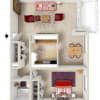 Floor plan: 1 BEDROOM RENOVATED