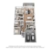 Floor plan: 4 bedroom 2 bathroom
