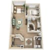 Floor plan: The Dilworth W/Solarium