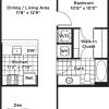 Floor plan: 1 Bedroom 1 Bath + Den - AD3 Affordable 80%