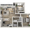 Floor plan: 2X1-904