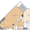 Floor plan: 1 Bed/1 Bath-A8