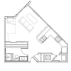 Floor plan: Studio C