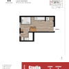 Floor plan: Studio - 294 sqft