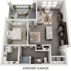 Floor plan: Tyler with Assigned Garage