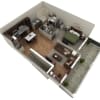 Floor plan: 1 BR Designer Overlook