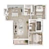 Floor plan: 2 BR - Arbor Summit