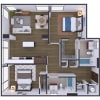 Floor plan: 301-B04