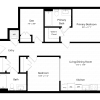 Floor plan: 2 Bed Den - 2 Bath | c01 - Judd