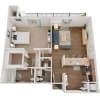 Floor plan: 1 BED CLASSIC/LUXURY