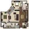 Floor plan: B3B