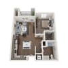 Floor plan: 1 Bedroom 1 Bathroom