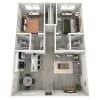 Floor plan: B1 Gold