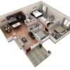 Floor plan: 3 BR Grand Courtyard Garage