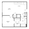 Floor plan: A10 - One Bedroom