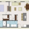 Floor plan: 203 / 303 / 403 / 503