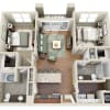Floor plan: B2A