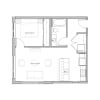 Floor plan: 1x1 - C14