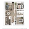 Floor plan: 2x1 Premium