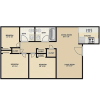 Floor plan: Beautiful Three Bedroom Units! All Bills Paid!