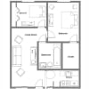 Floor plan: Beautiful Two Bedroom Units! ALL UTILITIES INCLUDED!!!