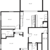 Floor plan: 2x2 955 SF