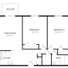 Floor plan: Two Bedroom