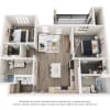 Floor plan: B2 2x2