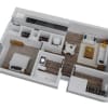 Floor plan: One Bedroom B