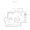 Floor plan: 1B