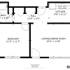 Floor plan: One Bedroom Separate Kitchen
