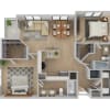 Floor plan: Heights | Renovated