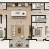Floor plan: 4 BEDROOM/ 4 BATH CONDO FOR RENT AT THE FLATS AT THE PIER-AVAILABLE AUGUST 14TH