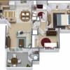Floor plan: 2 Bed 1 Bath Renovated